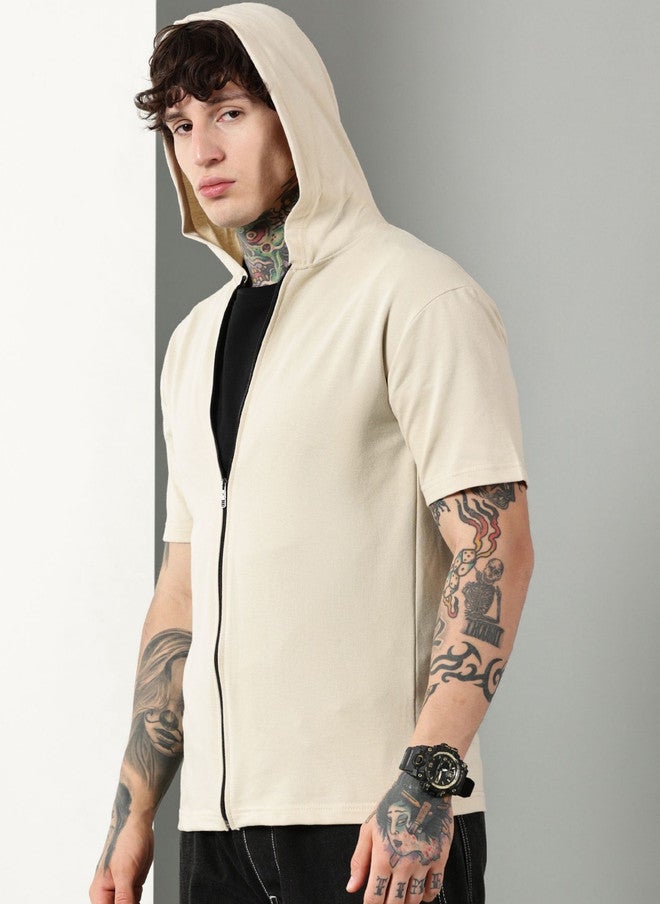 Own The Looks Own The Look Men Hooded Pure Cotton T-shirt - Image 3